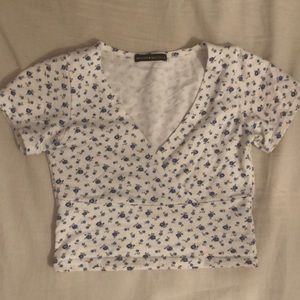 brandy melville floral amara top